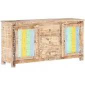 vidaXL Dressoir 151x40x75 cm ruw acaciahout