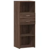 vidaXL Hoge kast 45x42,5x124 cm bewerkt hout bruin eikenkleurig