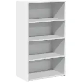 vidaXL Hoge kast 70x41x124 cm bewerkt hout wit