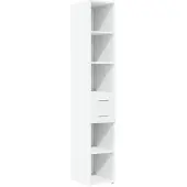 vidaXL Hoge kast 30x42,5x185 cm bewerkt hout wit