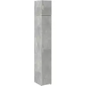 vidaXL Opbergkast smal 30x42,5x225 cm bewerkt hout betongrijs