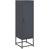 vidaXL Hoge kast 36x39x123 cm staal antracietkleurig