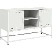 vidaXL Hoge kast 100,5x39x107 cm staal mosterdgeel