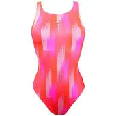 Turbo Geo Zig Swimsuit Rood,Roze L Vrouw