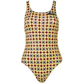 Turbo Flower 70 Swimsuit Geel M Vrouw