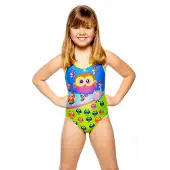 Turbo Thin Strap Swimsuit Veelkleurig 3-4 Years Meisje