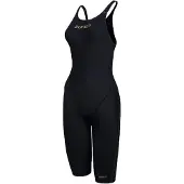 Zone3 Performance Gold Open Back Competition Swimsuit Zwart 28 Vrouw