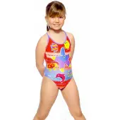 Turbo Sea Friends Swimsuit Veelkleurig 5-6 Years Meisje