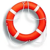 Ology Lifesaving Ring Float Oranje 75 x 47 cm