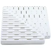 AstralPool 22381 90º H22mm L300mm L1_295mm Corner Plastic Tiles For Overflow Channel Zilver