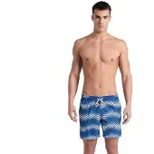 Arena Allover 41.5 Cm Swimming Shorts Blauw XL Man