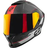 Bogotto Phantom Combo Carbon Zwart Wit Rood Integraalhelm Maat XS