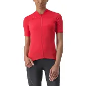 Castelli Anima 4 Women's Short Sleeve Jersey Red || Maat: XS
