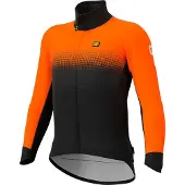 ALÉ Gradient Long Sleeve Jacket Black/Orange Fluo || Maat: S