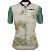 Santini Marble Slim Fit Korte Mouw Wielertrui