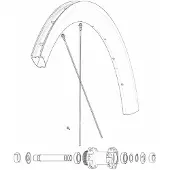 Mavic Front/rear Cosmic Sl 45 Disc Racefietsvelg