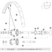 Mavic E-deemax Pro Achtervelg