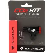 Hutchinson CO2-patroon + ventielnippel voor Presta / Schrader
