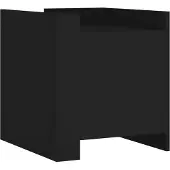 vidaXL Nachtkastje 45x50x50 cm bewerkt hout zwart