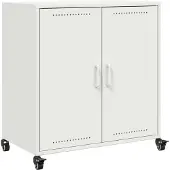 vidaXL Dressoir 68x39x72 cm staal wit