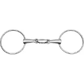 Feeling Anatomisch Dubbelgebroken Trensbit 21 Mm Zilver 12.5 cm