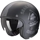 Scorpion Belfast Evo Spade Matt Zwart Zilver Jethelm Maat XL