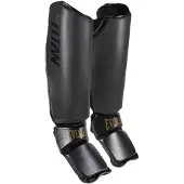 Everlast Titan Pro Instep Shin Guards Zwart XL