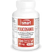 SuperSmart Policosanol voedingssupplement - 120 vegetarische capsules