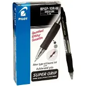 Pilot Super Grip Pen 12 Units Zwart Kinderen
