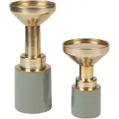 Zuiver Glam Kandelaar M - Groen