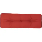 vidaXL Palletkussen 120x40x12 cm stof rood