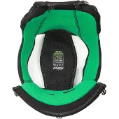 Nolan Interne oorkussens, racemodel, carbon, groene kleur, geschikt voor de X-804 RS U.C. helm, maat M