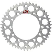 Renthal 96-18 Honda CR250R/CRF150-450R/X/XR 250R/650R Rear Grooved Sprocket - Sil 520-48P Teeth