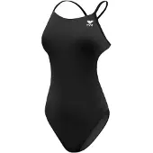 Tyr Durafast Elite Solid Cutoutfit Swimsuit Zwart 26 Vrouw