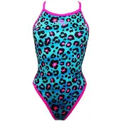 Turbo Animal Swimsuit Blauw 4XL Vrouw