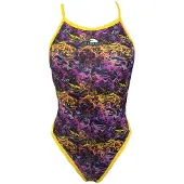 Turbo Smoke Swimsuit Geel 2XL Vrouw