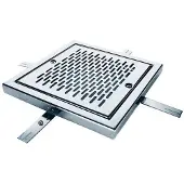 AstralPool Stainless Steel 00286 Aisi304 Drain Grille In 400x400mm Zilver