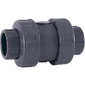 Cepex 22175 Pvc-u Ø75 Check Valves Ball Series Epdm O-rings Solvent Socket Zilver