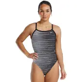 Tyr Durafast Elite Diamondfit Speedwarp Swimsuit Grijs 26 Vrouw
