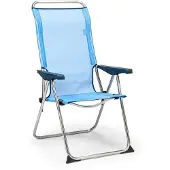 Solenny 5 Position Folding Armchair 114x67x63 Cm Blauw