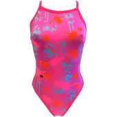 Turbo Splash Swimsuit Roze 9-10 Years Meisje