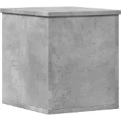 vidaXL Opbergbox 30x35x35 cm bewerkt hout betongrijs