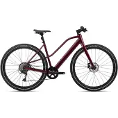 Orbea Vibe Mid H30 Elektrische Stadsfiets Shimano Acera 8S 250 Wh 700 mm Metallic Bordeaux Rood 2024