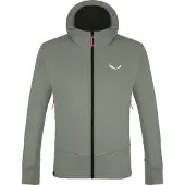 Salewa Heren fleece Jas Puez Polarlite Hoodie Grijs