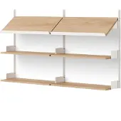 New Works Office Wandrek Oak | White