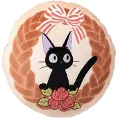 Marushin Kiki's Delivery Service Pillow Jiji Bread Wreath 35 x 35 cm Kussens