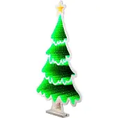 Lumineo Neon infinity light kerstboom | 40 cm | RGB & koud wit | 142 lampjes | Wit |
