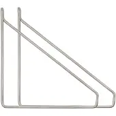 House Doctor Apart plankdragers 2-pack Geborsteld zilver