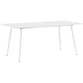 Ebuy24 Silar eetkamertafel 90x180 cm wit.
