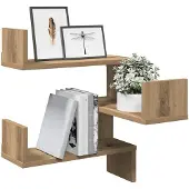 vidaXL Hoekwandschap 40x40x49,5 cm bewerkt hout artisanaal eiken